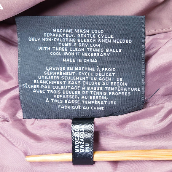 NWT Andrew Marc Adler Bib Cozy Winter Puffer Long Coat Sz. L [12-14] Rose Taupe - Picture 8 of 15